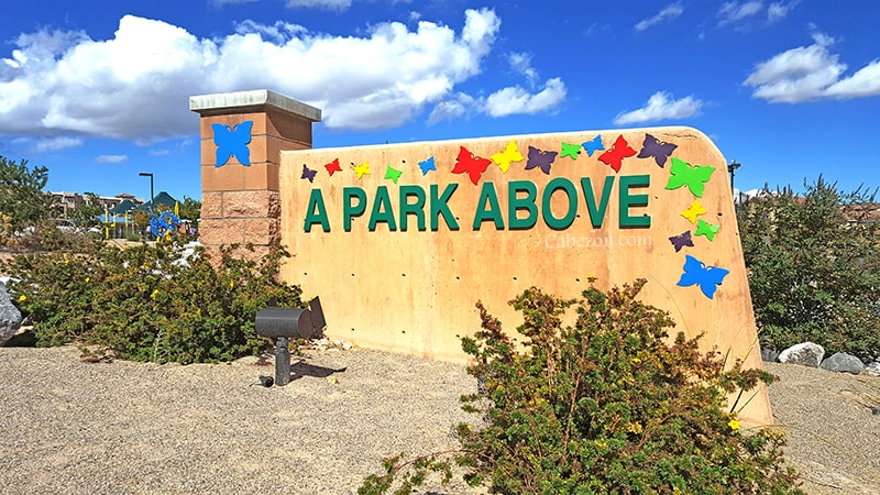 A Park Above sign